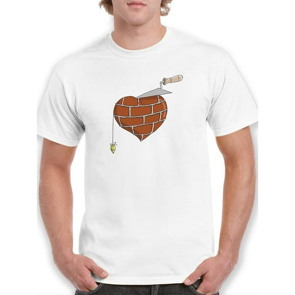 Hard Heart T-Shirt Men -Engin Selcuk Designs, Male Medium