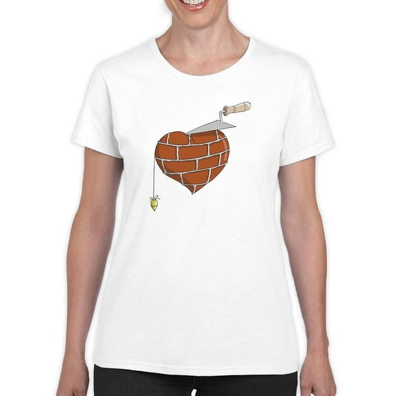 Hard Heart T-Shirt Women -Engin Selcuk Designs, Female x-Large