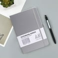 thumbnail image 1 of Hard Leather Cover Notebook with Inner Pockets, College Ruled Thick Paper for Note Taking and Journal Writing, Size: 8.46 x 5.7 x 0.39 inches, 1 of 6