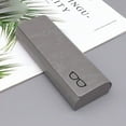 thumbnail image 1 of Hard Leather Glasses Case | Protective Magnetic Closure | Sturdy Slim Eyewear Storage | Elegant Classic Design | Soft Microfiber Lining | Fits 15.5x6x3cm | 1 Piece | Pressure Resistant, 1 of 5