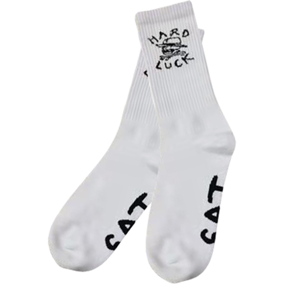 Hard Luck Og Crew Socks Wht/Blk 1Pr