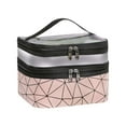 thumbnail image 1 of Hard Makeup Case Large Mini Train Case for Girls Makeup Bags in Bulk Zipper Portable Makeup Organizer Makeup Carrying Case for Teens Makeup Bags Double Layer Travel Cosmetic Cases Make Up Organizer, 1 of 9
