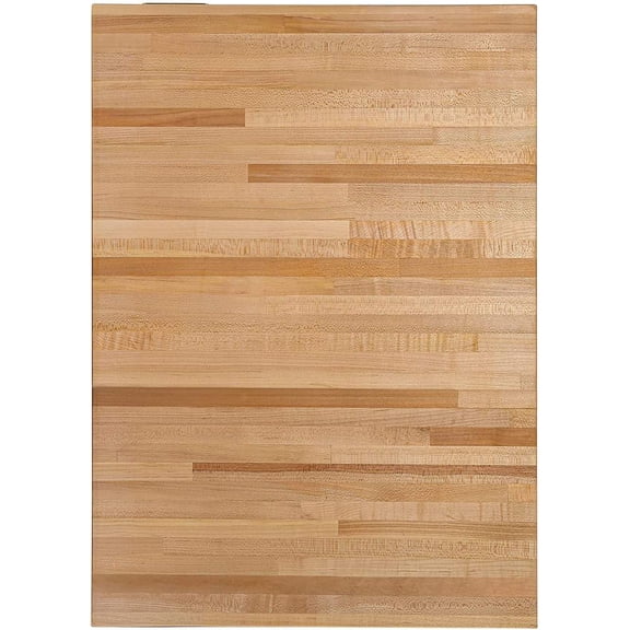 Hard Maple Countertop, 18 x 25 Inches, 1.5" Thick, Prefinished with Food-Safe Oil, for Kitchen Island, RV, Office Desk, Bar Table