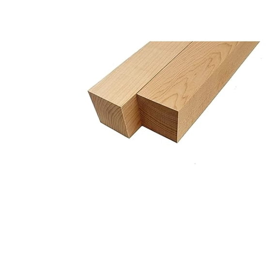Hard Maple Lumber Turning Blank Squares - 2.5" x 2.5" x 18" (2 Pcs)