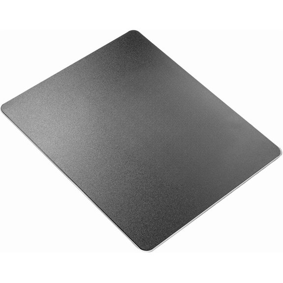 Hard Metal Pad Clear Modern Smooth Magic Ultra Thin Double Side Design Mat and Accurate Control Compatible for Gaming and Office, Black, 9.05X7.08 Inch