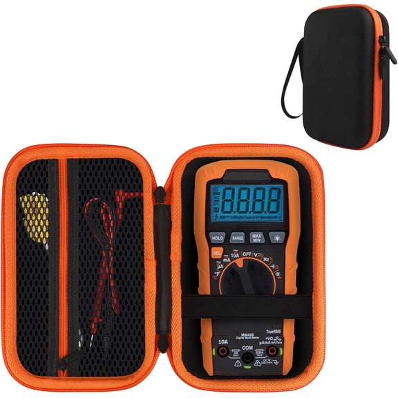 Hard Multimeter Case for MM400 / MM325 / MM300 Digital Multimeter, Compatiable with 69149P Electrical Test Kit, Portable Protective Storage Box (Case Only)