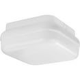 thumbnail image 1 of Hard Nox Collection White 10" Square Flush Mount Light, 1 of 2