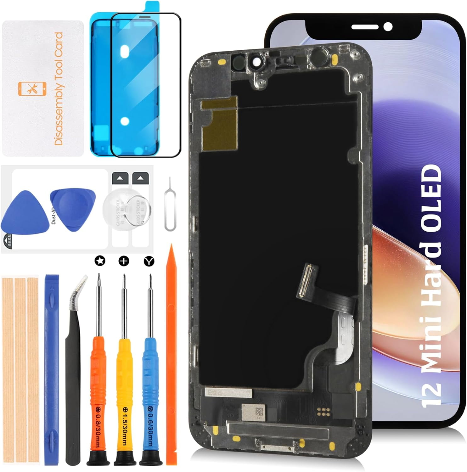 Beefix Display voor Xiaomi Redmi Note 10/Note 10s 4G LCD-scherm, vervanging M2101K7AI M2101K7AG touchscreen, digitizer montage met gereedschap, zwart