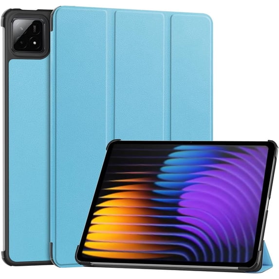 Hard PU Case for Xiaomi Pad 7/7 Pro 11.2", Magnetic Stand, Auto Sleep/Wake,sky blue