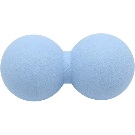 Hard Peanut Massage Ball, Double Lacrosse Massage Ball Deep Tissue Massage Roller Mobility Ball for Physical Therapy Myofascial Release Muscle Relaxer Acupoint Massage (Blue)