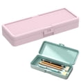 thumbnail image 1 of Hard Pencil Case,Snap Closure Hard Shell Stationery Organizer,0.86x7.8x2.9 Inch Plastic Pencil Storage Box,Large Capacity Multipurpose Utility Container,Portable Desktop Boxes for Office Supplies, 1 of 4