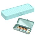 thumbnail image 1 of Hard Pencil Case,Snap Closure Hard Shell Stationery Organizer,0.86x7.8x2.9 Inch Plastic Pencil Storage Box,Large Capacity Multipurpose Utility Container,Portable Desktop Boxes for Office Supplies, 1 of 4