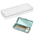 thumbnail image 1 of Hard Pencil Case,Snap Closure Hard Shell Stationery Organizer,0.86x7.8x2.9 Inch Plastic Pencil Storage Box,Large Capacity Multipurpose Utility Container,Portable Desktop Boxes for Office Supplies, 1 of 4
