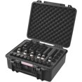 Hard Pistol Cases with Precut Lining Lockable Pistol Case for 6 Pistol