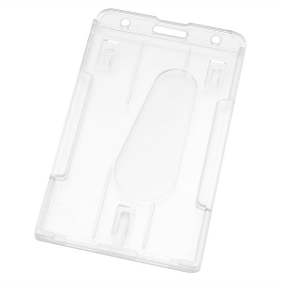 Hard Plastic ID Access Card Cover Credit Card for Case Badge Holder Double Side