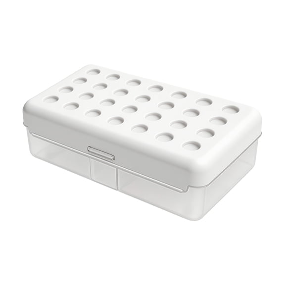 Hard Plastic Pencil Box High Capacity Stackable Pen Organiser Case for Pen Pencil Marker Rulers and Art Painting Tool