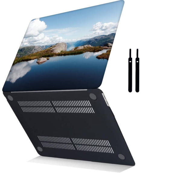 Hard Protective Shell Case Cover Only for MacBook Air 13.6" m2 with Touch ID Type C Cable Tie Model: A2681 (Landscape 116_2)