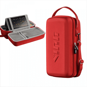 Hard Protective Storage Case Organizer Compatible with Nintendo Switch OLED, EVA Shell & Oxford Fabric-Red