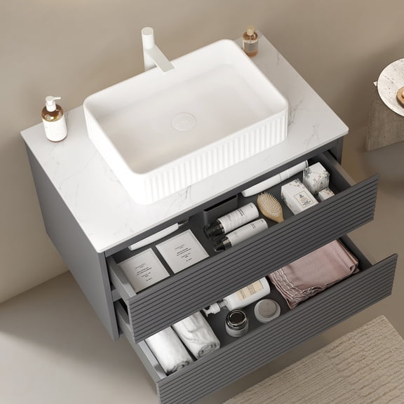 Hard & Scratch-Resistant - Elegant Carrara White Artificial Marble Countertop for Diverse Family Designs