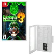 Hard Shell 12 Game Caddy with Luigis Mansion for Nintendo Switch