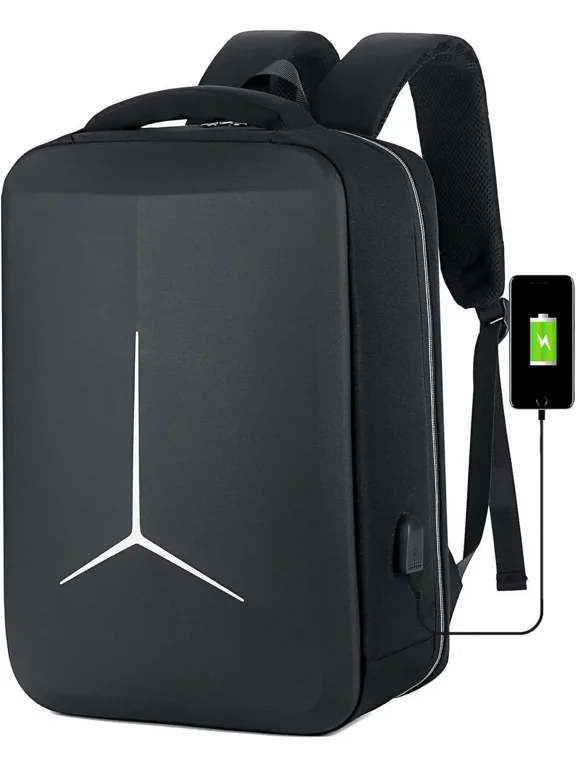 Hard Shell Business Backpack Travel Laptop backpack USB port backpack Daily laptop backpack Waterproof travel backpack