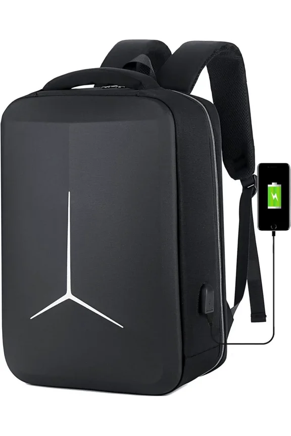 Hard Shell Business Backpack Travel Laptop backpack USB port backpack Daily laptop backpack Waterproof travel backpack
