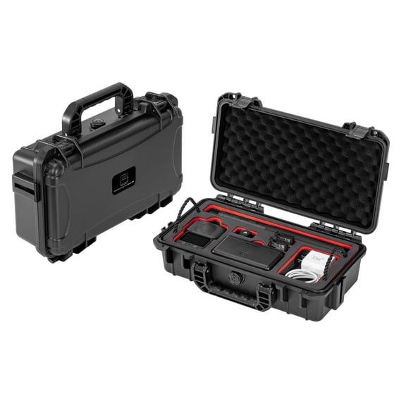 Hard Shell Carrying Case for DJI Osmo 360 Camera, STARTRC Double-Layer Waterproof Storage Case with Shoulder Strap, Protective Travel Case for Camera & Accessories