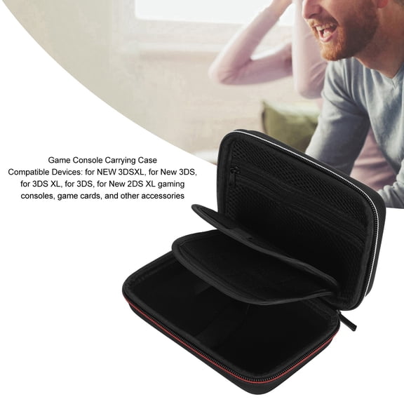 Hard Shell Carrying Case For 3DS XL/LL New 3DS, Portable Travel Bag With Inner Pocket
