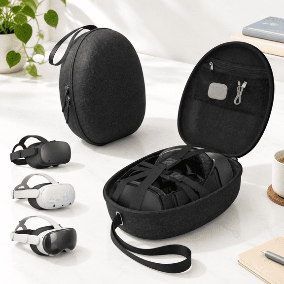Hard Shell Carrying Case for Steam Frame VR, Meta Quest 3, and Vision Pro