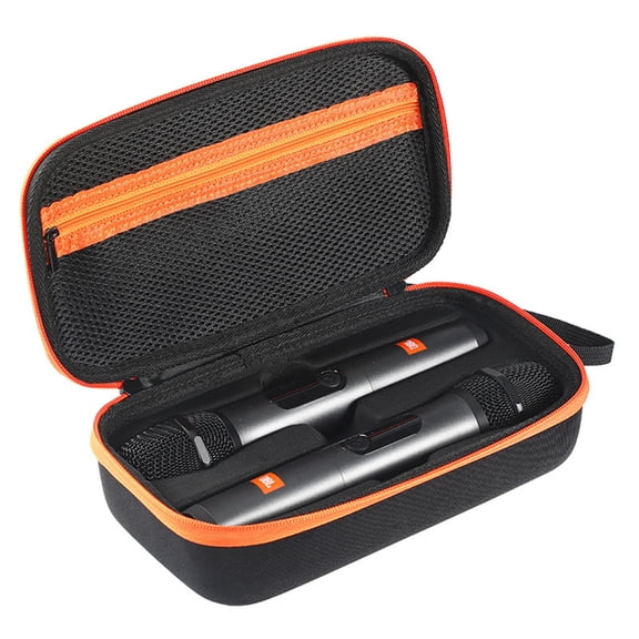 Hard Shell Case for JBL PartyBox Wireless Mic,Wireless Microphone Case Waterproof Shockproof Handheld Dual Mic Hard Travel Carrying Bag for JBL PartyBox Wireless Mic