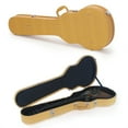 thumbnail image 1 of Hard-Shell Electric Guitar Case Durable Wood & Leather With Plush Interior For GLP Style Electric Guitar Yellow, 1 of 13