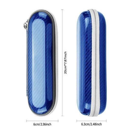 Hard Shell Electric Toothbrush Travel Case – Protective Multi-Compartment Organizer for Oral Care