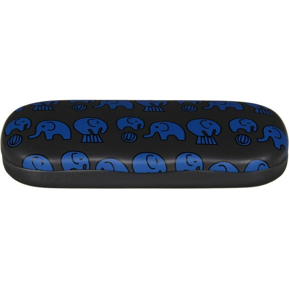 Hard Shell Eyeglass Case Clamshell For Boy Girl Small Frames, Reading Glasses Elephant