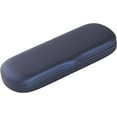 thumbnail image 1 of Hard Shell Eyeglass Case Clamshell for Small Frames, Reading Glasses for Women Men Eyeglasses, Metallic Matte Blue, 1 of 6