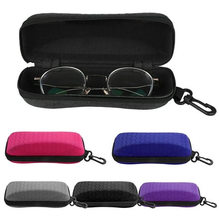 Hard Shell Eyeglass Case, EEEkit Glasses Protective Case, Unisex Sunglass Holder, 5 Colors