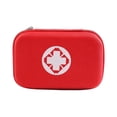 thumbnail image 1 of Hard Shell First Aid Kit, Portable Waterproof Compact Red Medical Storage Bag, 1 Pack Lightweight Travel Carrying Case for Emergency Home Outdoor Camping Hiking Workplace Travel Use, 1 of 5