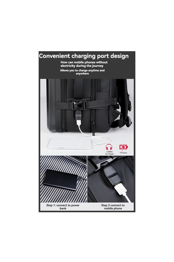 Hard Shell Laptop Backpack for Men Business Travel Backpacks with USB Port Wet Pocket for , Traveling Daily,A