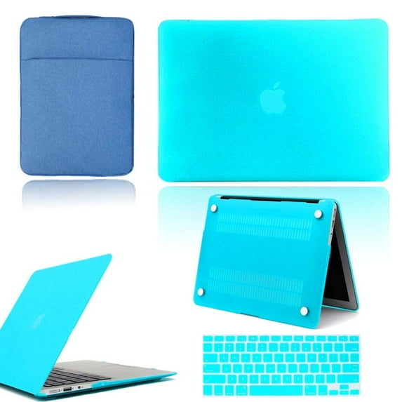 Hard Shell Laptop case+Sleeve Bag+Keyboard Cover - for Apple MacBook Air Pro Retina 11 12 13 15&New Air13/Pro 13 15 Touch Bar (Egg Blue,Pro 13 CD ROM A1278)