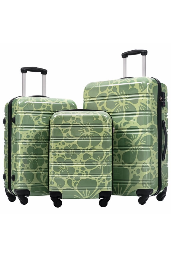 Hard Shell Luggage Hardshell Luggage Sets 3 pcs Spinner Suitcase with TSA Lock Lightweight-20"+24"+28" Luggages,Carry On Hard Shell Luggage
