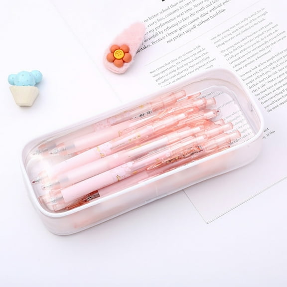 Hard Shell Pencil Case, Multi Compartment Large Capacity Stu-dent Pencil Box Organizer for Sch-ool Supplies, Desktop Pen Holder