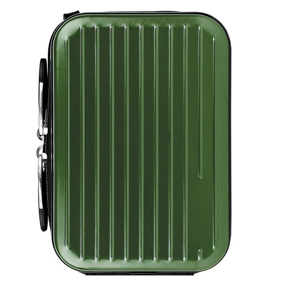 Hard Shell Mini Camera Case Secure Water Resistant Case with Carabiner for Digital Point and Shoot Cameras, GPS