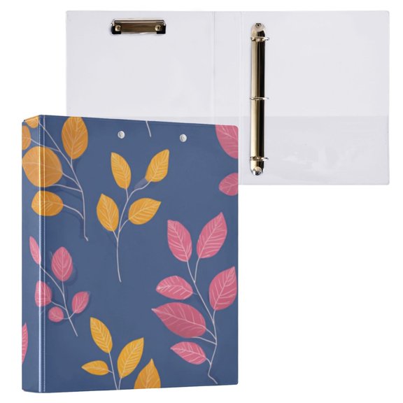 Hard Shell Ring Binder With Clip Holds 200 Sheets Office Home Organization A Simple Flat Vector Illustration