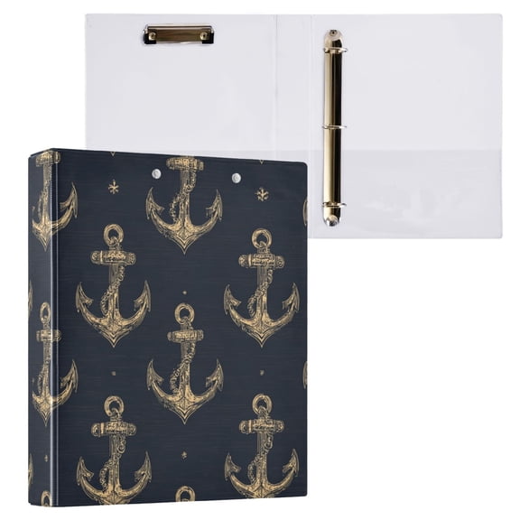 Hard Shell Ring Binder With Clip Holds 200 Sheets Office Home Organization Ships Hook