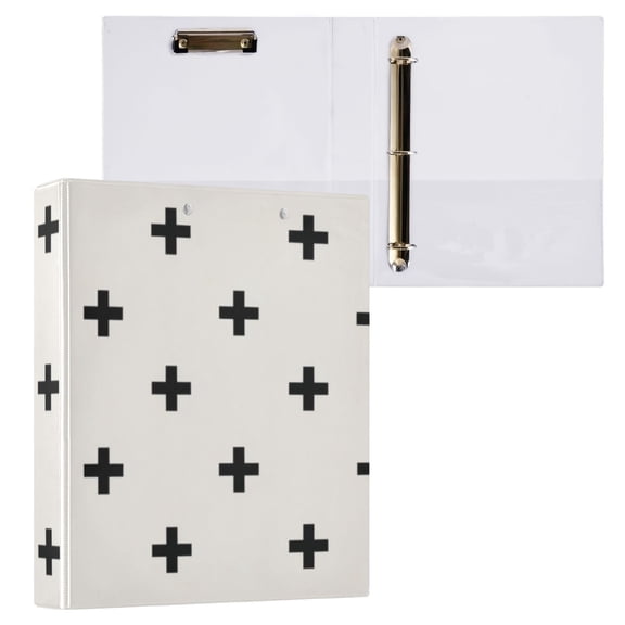 Hard Shell Ring Binder With Clip Holds 200 Sheets Office Home Organization Simple and Minimalist Design
