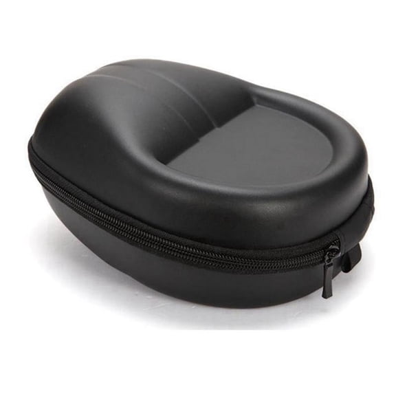 Hard Shell Shockproof Headphone Carrying Case, PU Protective Storage Bag Compatible with Over-Ear & On-Ear Bluetooth Wired Headsets, Portable Travel Headset Pouch Size 17.52310cm