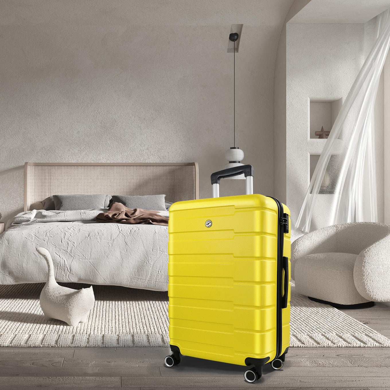 Hard Shell Suitcase, 28“ Luggage with Spinner Wheels, Builtin TSA Code