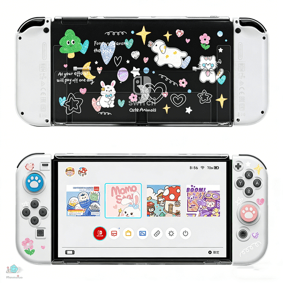 Hard Shell for Nintendo Switch Oled,Dockable Protective Case Cover for Switch Oled and Joy Con Controller,Shockproof, Scratch-Resistant