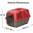 thumbnail image 1 of Hard-Sided  for Small Dogs, Cats & Birds - Red, Easy Assembly,  & Ventilated, 1 of 3