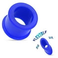 thumbnail image 1 of Hard Silicone Royal Blue Tunnels 2 Pieces (1 Pair) (B/7/1/12) (7/16" (11mm)), 1 of 3