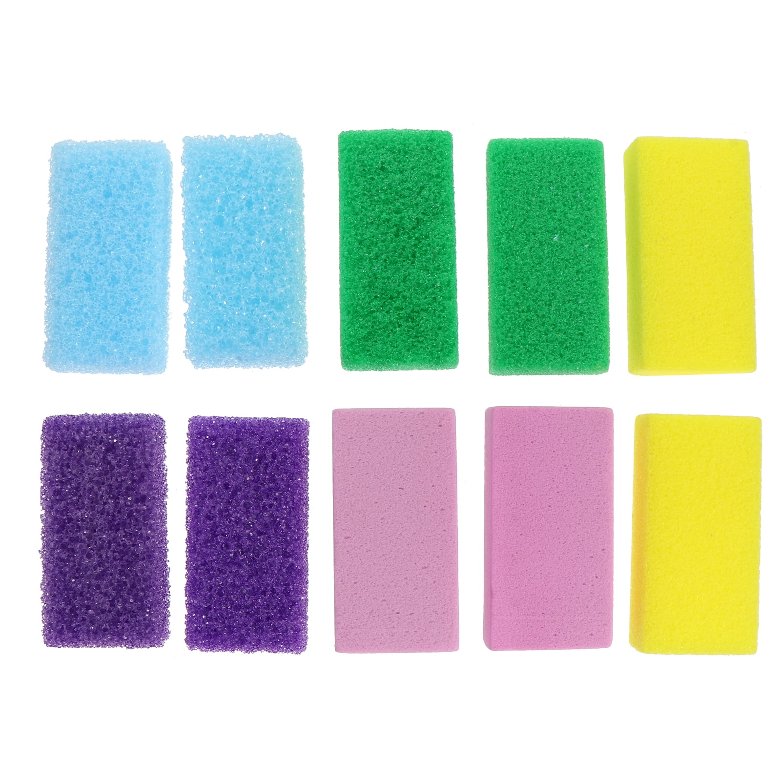 Zonh 10 Pcs Pu Foam Pumice Stone Pumice Stone Sponge Pedicure Stone